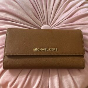 Brown MK wallet
